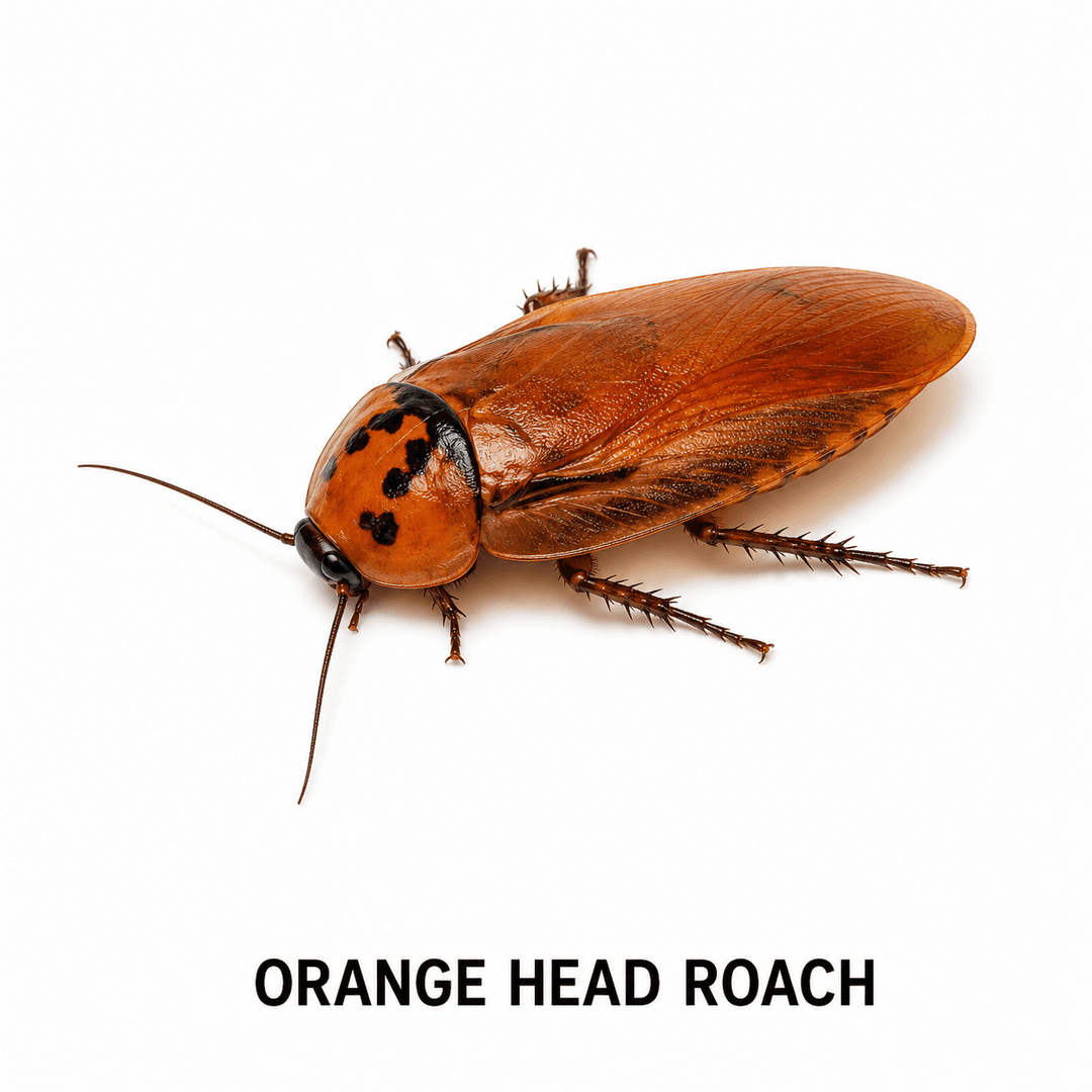 Cucaracha cabeza naranja